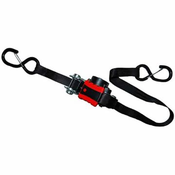 1″ x 10′ Retractable Ratchet Tie-Downs, safety clip, 2 Pack - 95371 1″ x 10′ Retractable Ratchet Tie-Downs, Safety Clip, 2 Pack