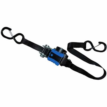 1″ x 15′ Retractable Ratchet Tie-Downs, safety clip, 2 Pack - 95372 1″ x 15′ Retractable Ratchet Tie-Downs, Safety Clip, 2 Pack