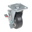 6X2 Mold On Rubber Swivel Caster W/Brake