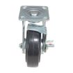 6X2 Mold On Rubber Swivel Caster W/Brake