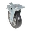 8X2 Mold On Rubber Swivel Caster W/Total Brake