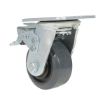 4X2 Rubber Swivel Caster W/Total Brake
