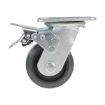 4X2 Rubber Swivel Caster W/Total Brake