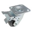 4X2 Rubber Swivel Caster W/Total Brake
