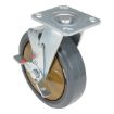 8X2 Rubber Swivel Caster W/Brake