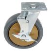 8X2 Rubber Swivel Caster W/Brake