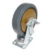 8X2 Rubber Swivel Caster W/Brake