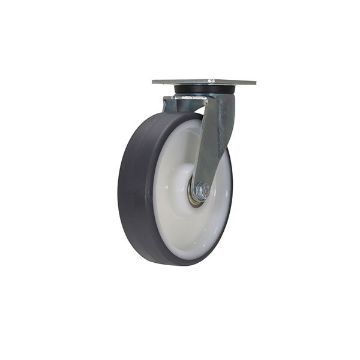 Caster, 8X2 Poly, Swivel, P/N: CST-ALEH-8X2TPU-S Caster, 8X2 Poly, Swivel